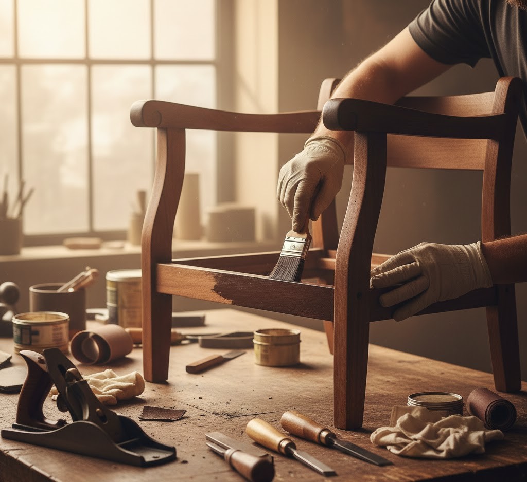 Step-by-step furniture restoration process